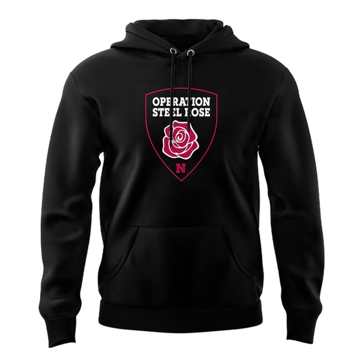 Special Edition Nebraska Cornhuskers "Operation Steel Rose" Hoodie