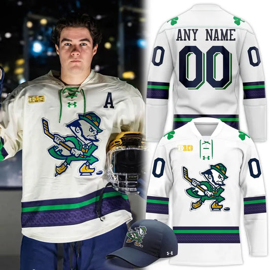 Notre Dame Fighting Irish Hockey Leprechaun Jerseys