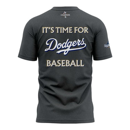2025 Dodgers National League Champions Gray T-Shirt