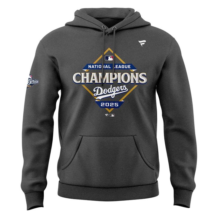 2025 Dodgers National League Champions Gray Hoodie