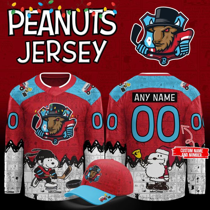 Bloomington Bison Peanuts Night 2025 - 2026 Hockey Jersey