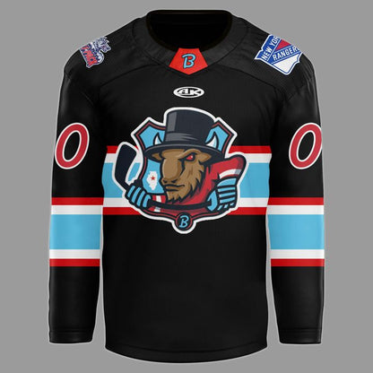 Bloomington Bison New 2025 - 2026 Hockey Jersey-Black
