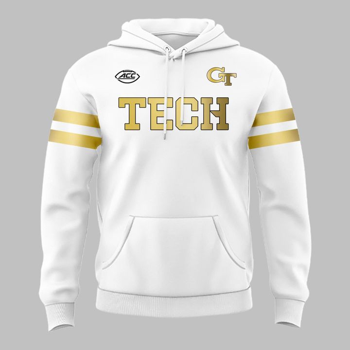 Special Edition Georgia Tech Wordmark Uniform White Hoodie