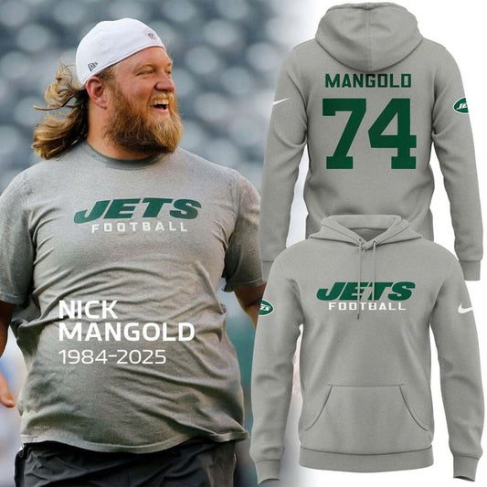 Special New York Jets In Memoriam Nick Mangold green Hoodie