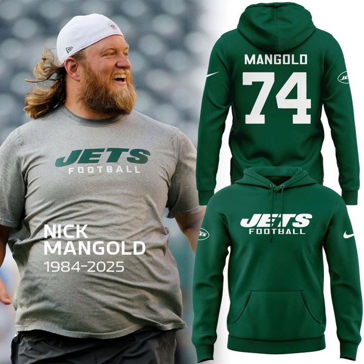 Special New York Jets In Memoriam Nick Mangold green Hoodie