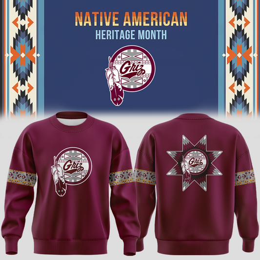 Montana Grizzlies football Native American Heritage Month Sweatshirt