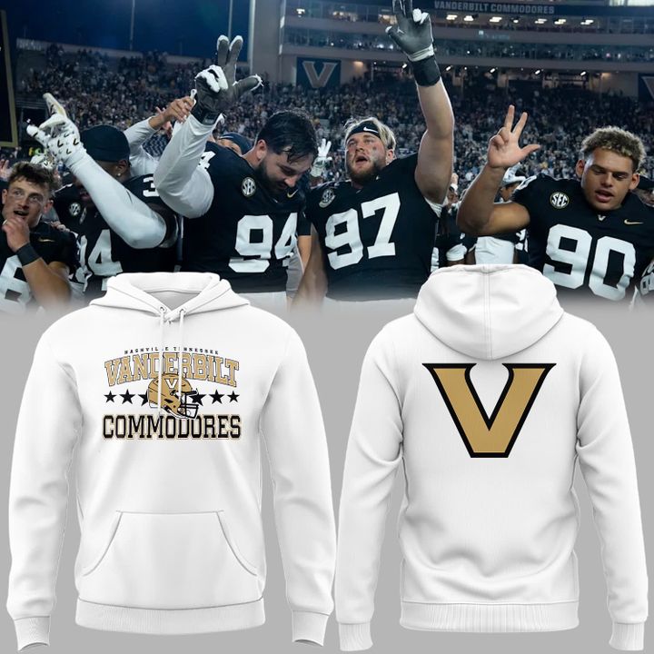 Vanderbilt Football Classic Helmet Hoodie - Limited Edition
