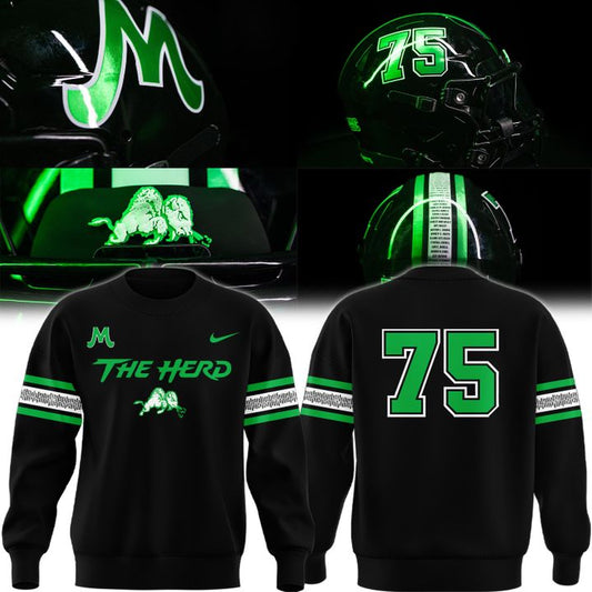NOVEMBER 14, 1970 The Herd Wordmark "For The 75" Logo Sweat