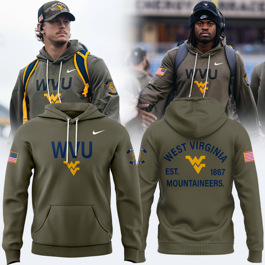 West Virginia Football 2025 Military Appreciation Limited Edition Hoodie