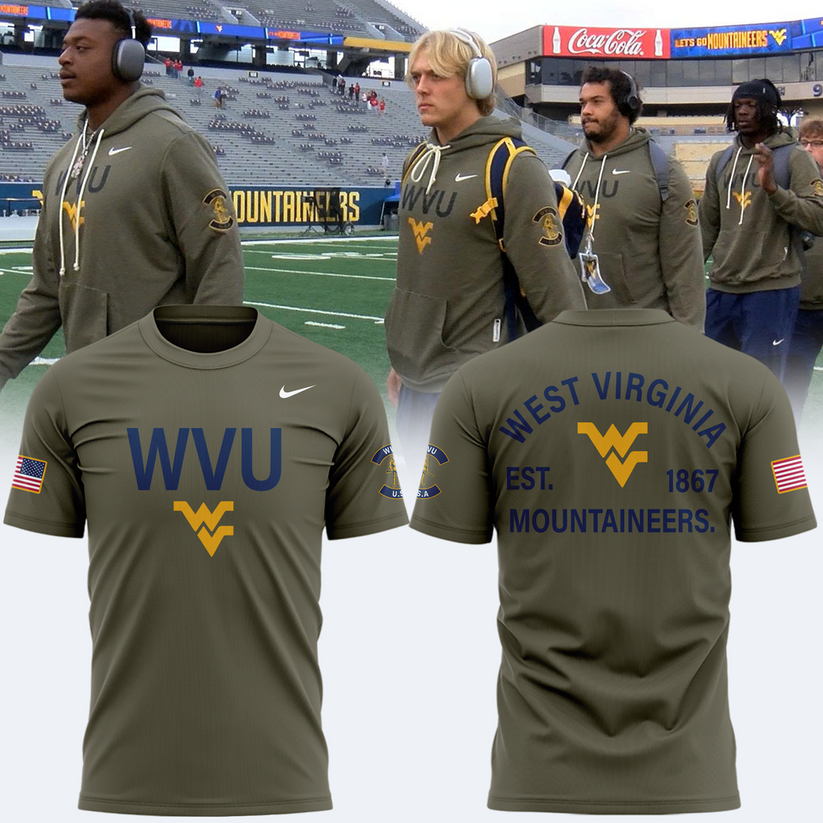 West Virginia Football 2025 Military Appreciation Limited Edition T-shirt