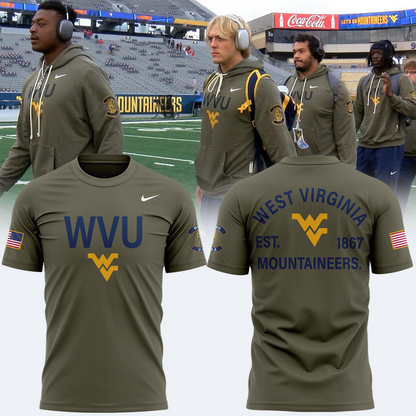 West Virginia Football 2025 Military Appreciation Limited Edition T-shirt