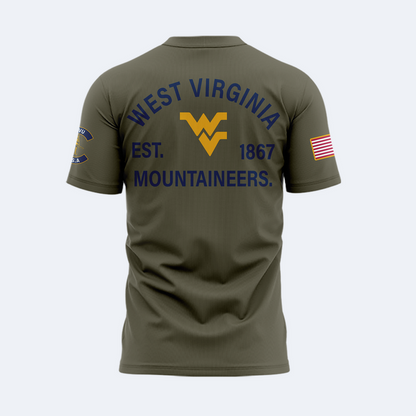 West Virginia Football 2025 Military Appreciation Limited Edition T-shirt