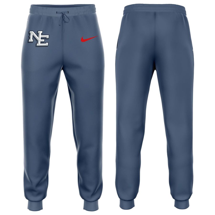 NE Patriots 2025 Rivalries Nor’Easter Storm Blue Hoodie  V2