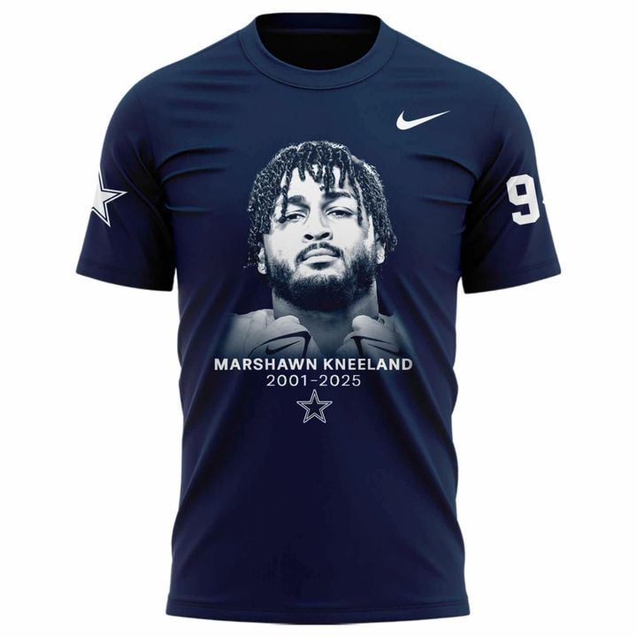 "For Marshawn Kneeland 2001-2025" Dallas Cowboys T-Shirt