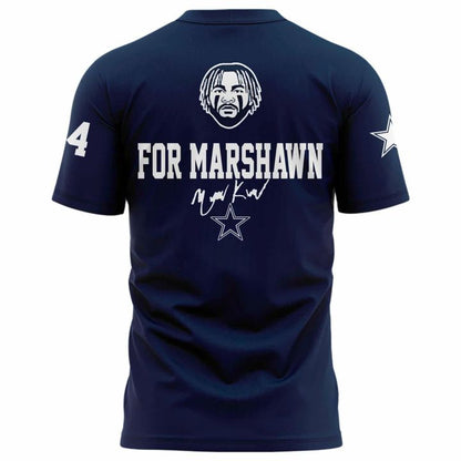 "For Marshawn Kneeland 2001-2025" Dallas Cowboys T-Shirt