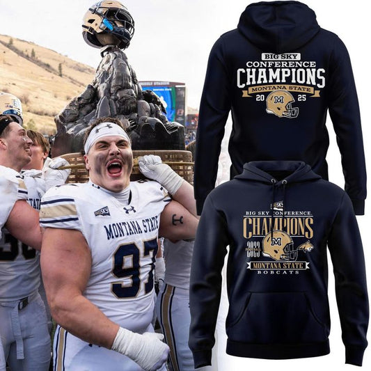 Special 2025 Big Sky Conference Champions Montana State Football Hoodie