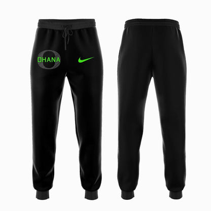 Unisex Black Oregon Ducks Ohana 2025 Hoodie V3