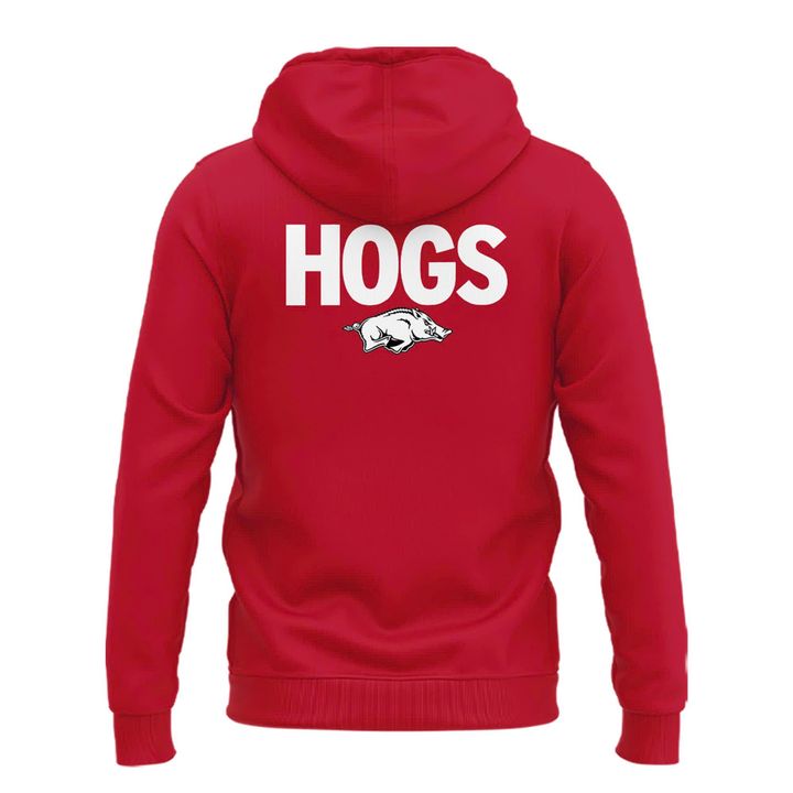 Special 2025 Coach Ryan Silverfield Arkansas Razorbacks Zip Hoodie