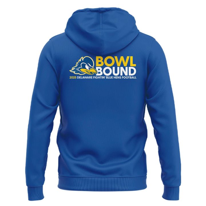 Special Delaware Fightin' Blue Hens 'Bowl Bound' Blue Hoodie.