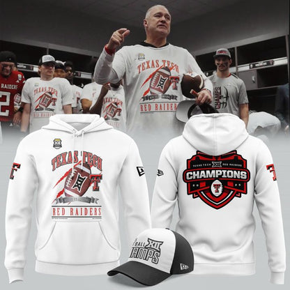Texas Tech Football 2025 Big 12 Championship Hoodie v2