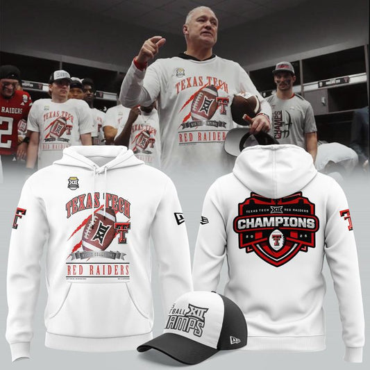 Texas Tech Football 2025 Big 12 Championship Hoodie v2