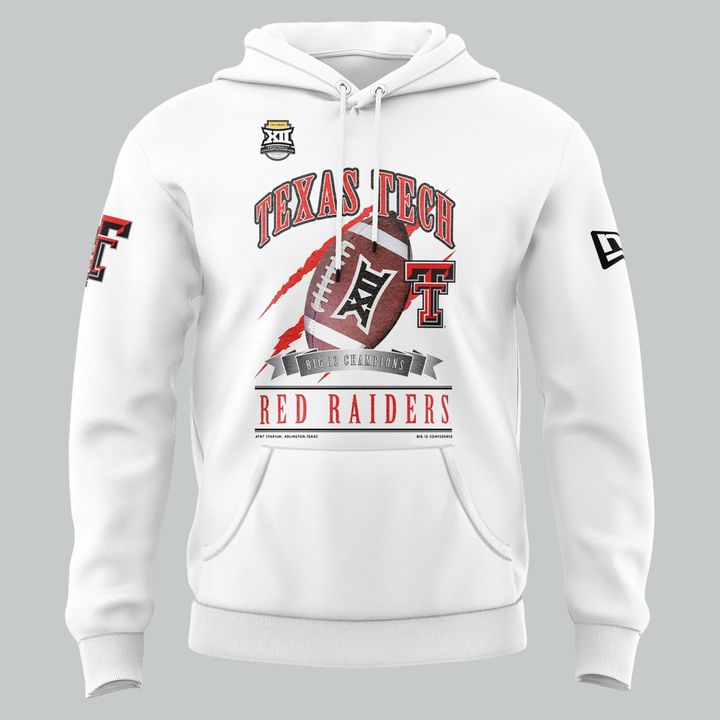 Texas Tech Football 2025 Big 12 Championship Hoodie v2