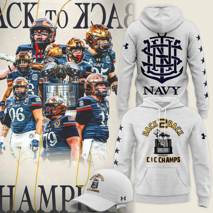 Navy Football BACK TO BACK Hoodie