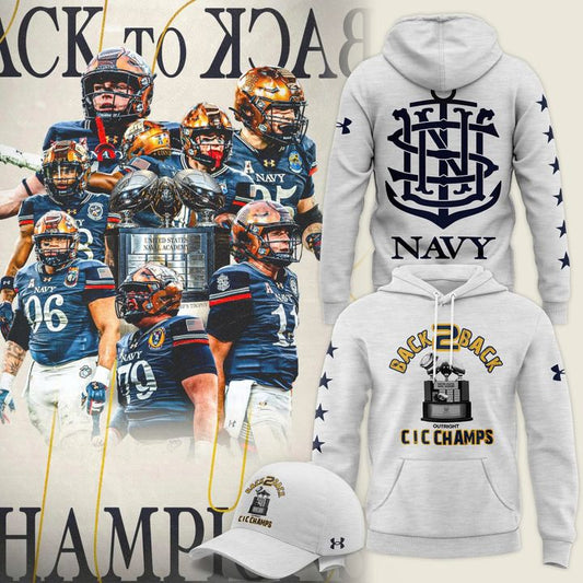 Navy Football BACK TO BACK Hoodie