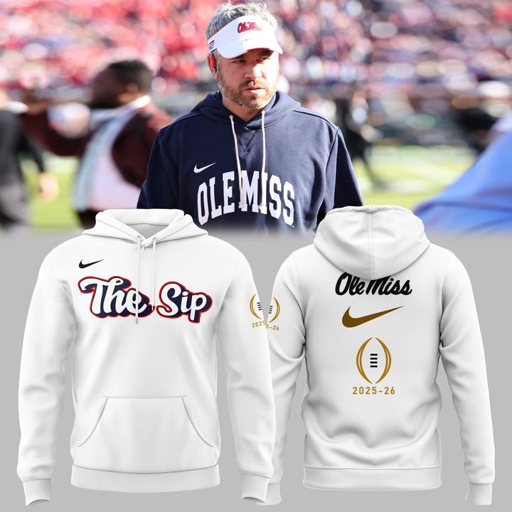 Ole Miss Rebels Football 2025 Sugar Bowl Bound White Hoodie