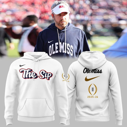 Ole Miss Rebels Football 2025 Sugar Bowl Bound White Hoodie