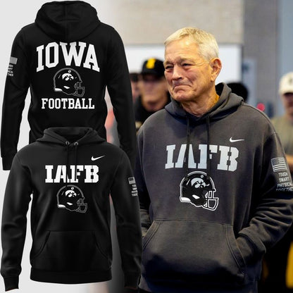 2025 Limited edition Hoodie Coach Kirk Ferentz for fans Iowa Hawkeyes football