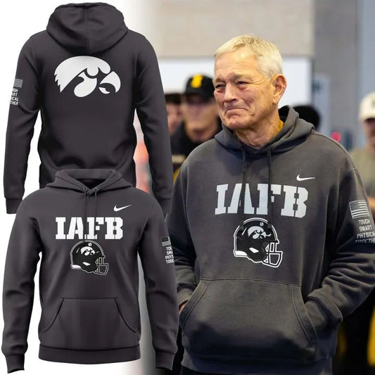 Limited edition Hoodie Coach Kirk Ferentz for fans Iowa Hawkeyes football!