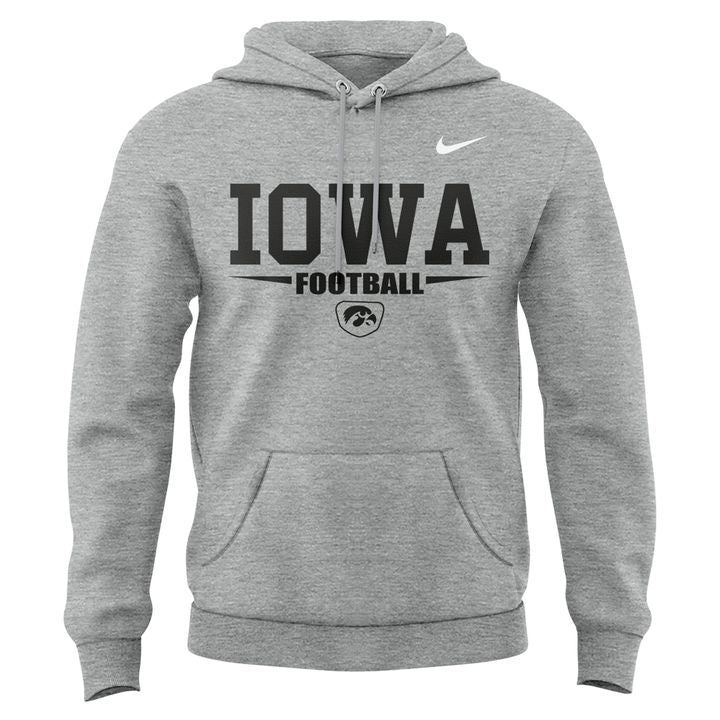 Limited edition Hoodie Gray Coach Kirk Ferentz for fans Iowa Hawkeyes football.