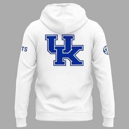 2026 Kentucky Wildcats Baseball White Uniform Hoodie