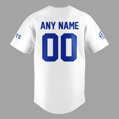 2026 Kentucky Wildcats Baseball White Uniform Baseball Jersey Custom Name Numbers