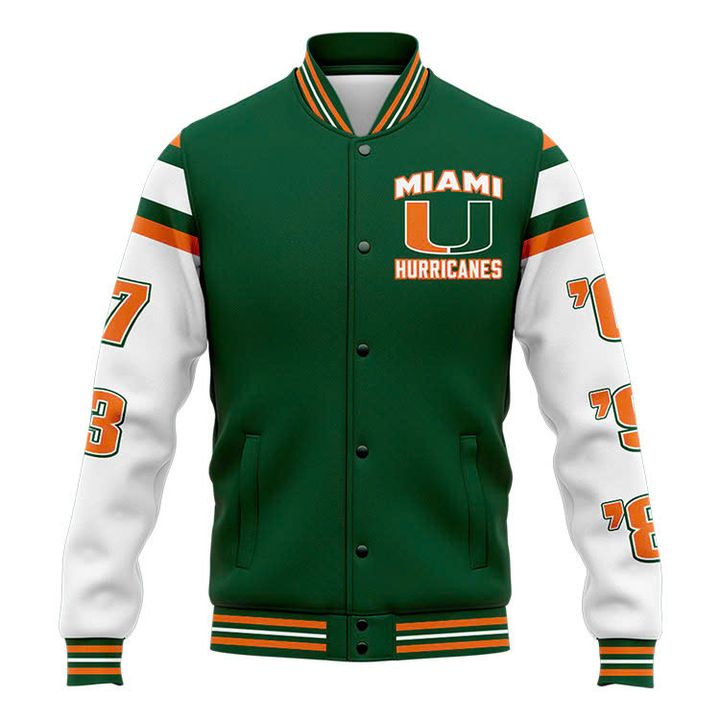 "FREE SHIPPING" - 2026 Miami Hurricanes Football Bomber Jacket