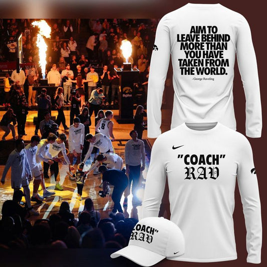 2026 Limited edition Long Tee Honoring Coach Raveling Iowa Hawkeyes men's basketball for fans