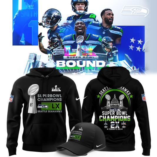 Seattle Seahawks Super Bowl LX Champions Limited Edition Hoodie
