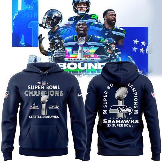 Seattle Seahawks Super Bowl LX Champions Limited Edition Hoodie