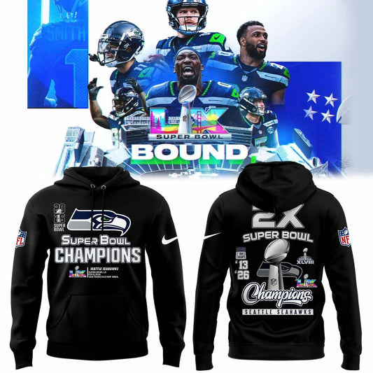 Seattle Seahawks Super Bowl LX Champions Limited Edition Hoodie