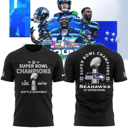Seattle Seahawks Super Bowl LX Champions Limited Edition T.shirt