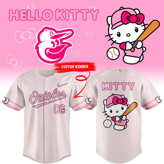 Hello Kitty x Baltimore Orioles Jersey