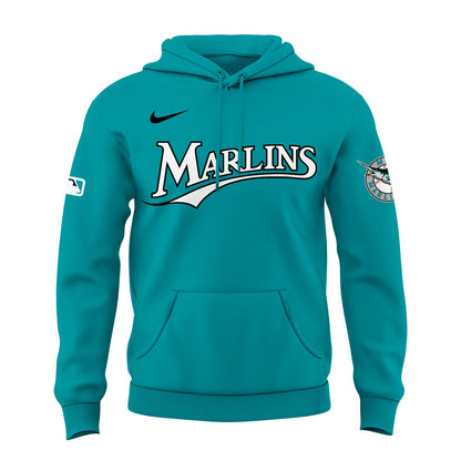 Miami Marlins Teal Alternate Stadium Hoodie