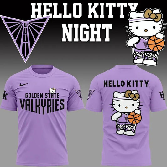 Special edition Golden State Valkyries x Hello Kitty T-Shirt for fans