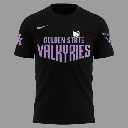 Special edition Golden State Valkyries x Hello Kitty T-Shirt black for fans