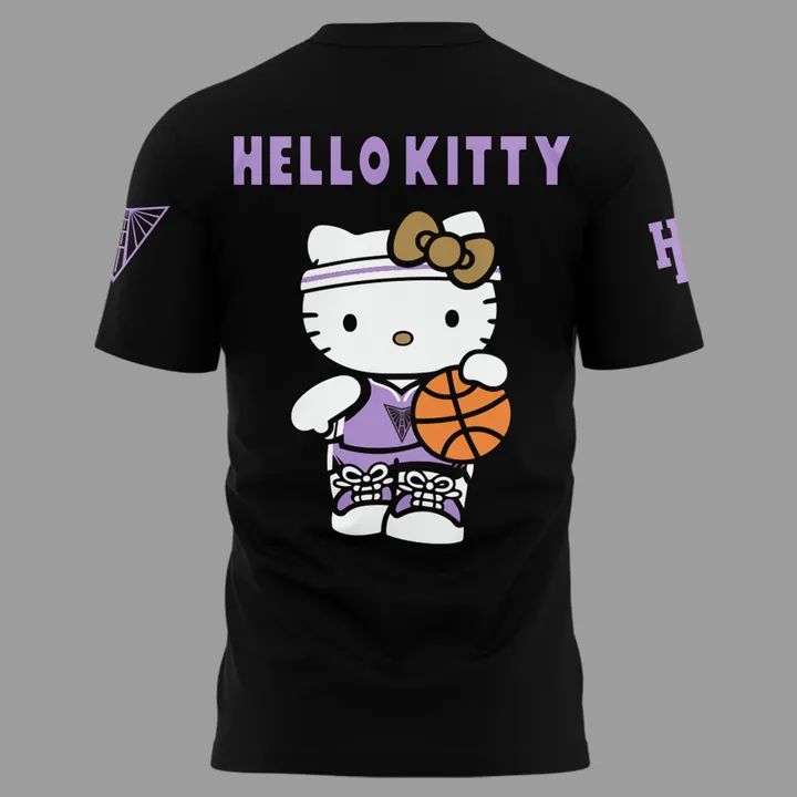 Special edition Golden State Valkyries x Hello Kitty T-Shirt black for fans