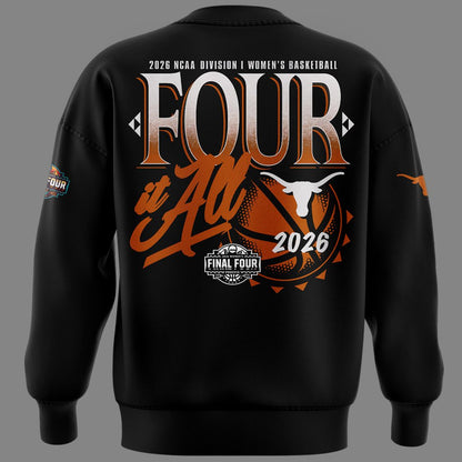 Texas Longhorns 2026 NCAA Women's Basketball Tournament March Madness Final Four SWEATSHIRT