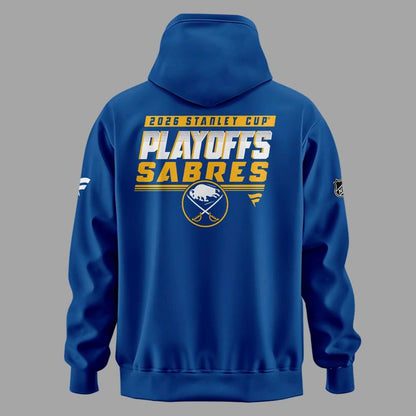 Buffalo Sabres Royal 2026 Stanley Cup Playoffs Pro Rink Hoodie - Limited Edition