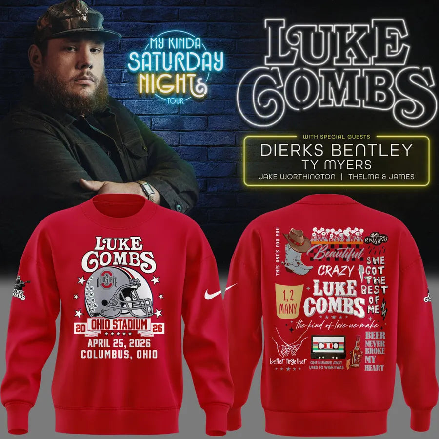 Limited Edition Luke Combs x Ohio State Stadium Sweatshirt