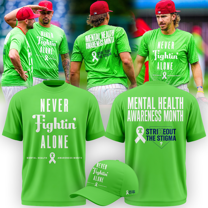 Limited Edition Philadelphia Phillies Never Fightin Alone White Tshirt 2026